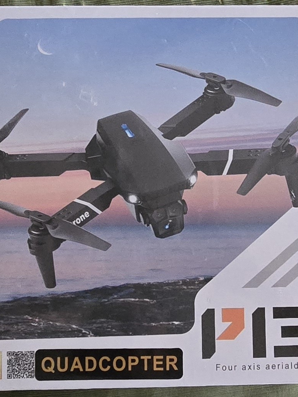 Black Quadcopter Drone with Camera